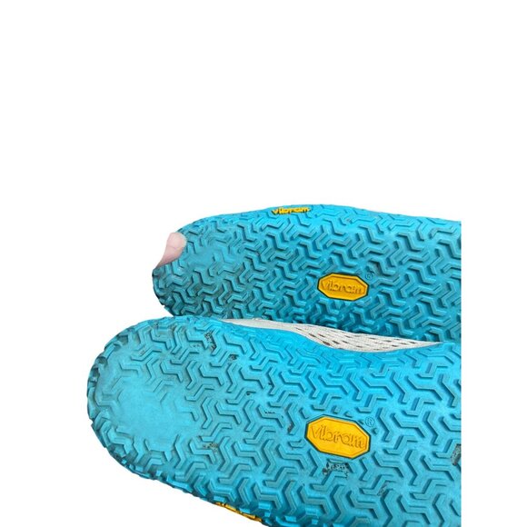 Merrell Vaport Glove 6 Womans tan blue vibram Trail running sneakers Sz 9 - Picture 14 of 16